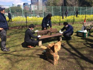 日比谷公園　防災訓練に参加しました。