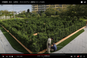 巨大トピアリー迷路メイキング動画公開！