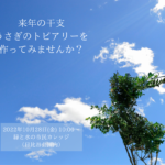来年の干支「うさぎ」のトピアリーを作ってみませんか？