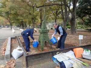 日比谷公園タワートピアリーのメンテナンス~最後の春に向けて~